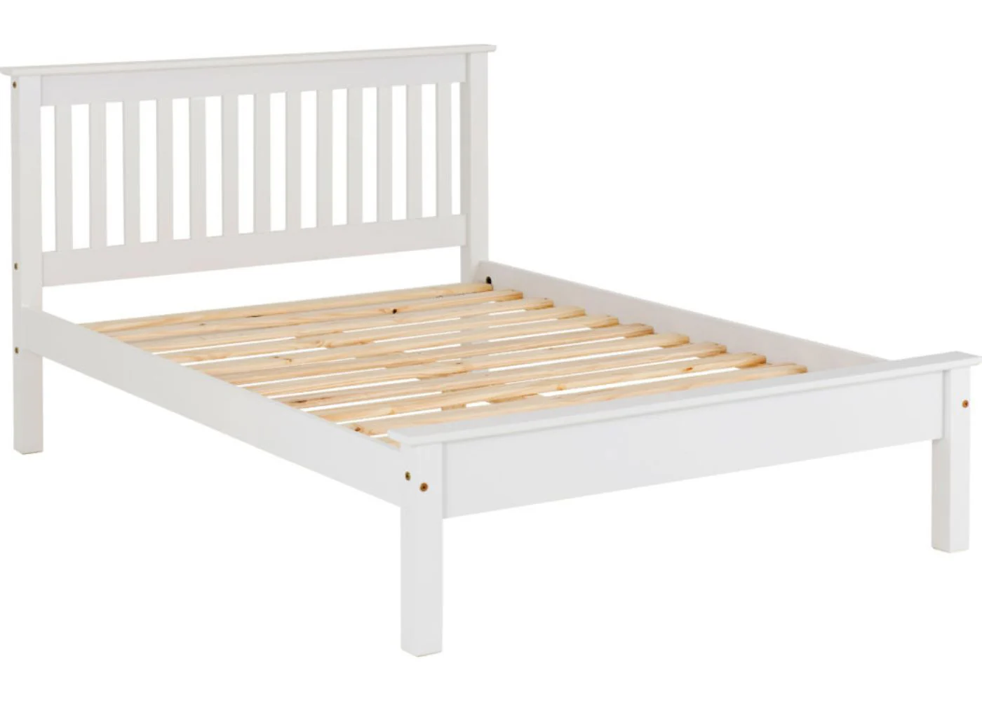 White Monaco Low End Bedframe by Wholesale - Image 10
