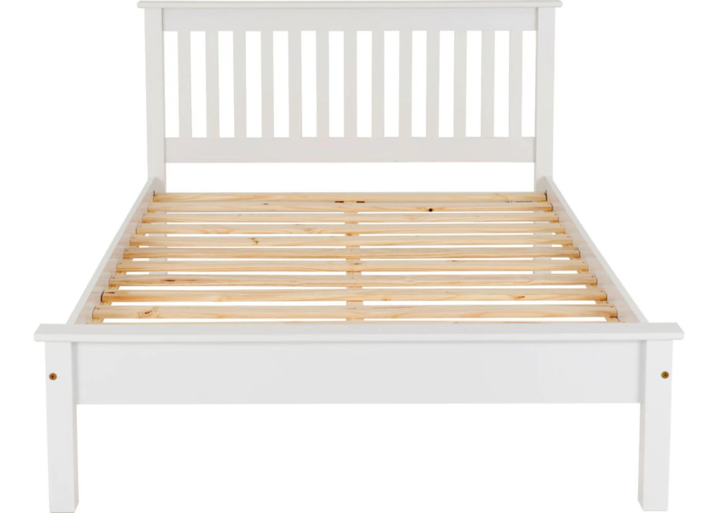 White Monaco Low End Bedframe by Wholesale - Image 12