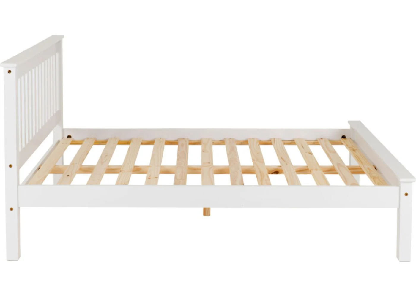White Monaco Low End Bedframe by Wholesale - Image 14