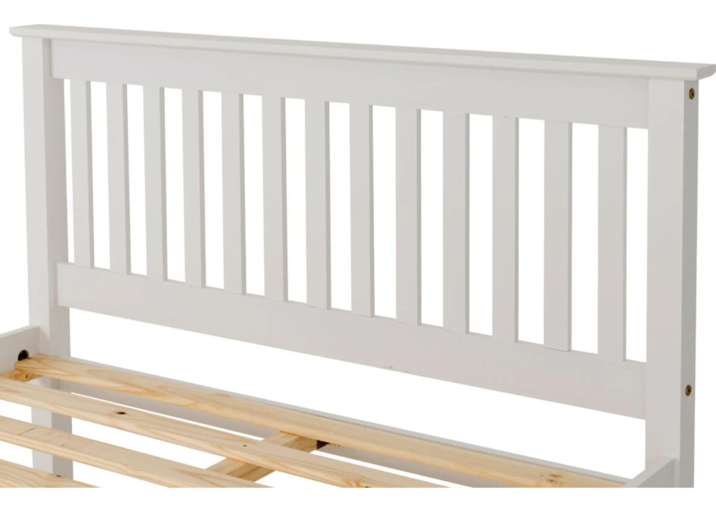 White Monaco Low End Bedframe by Wholesale - Image 20