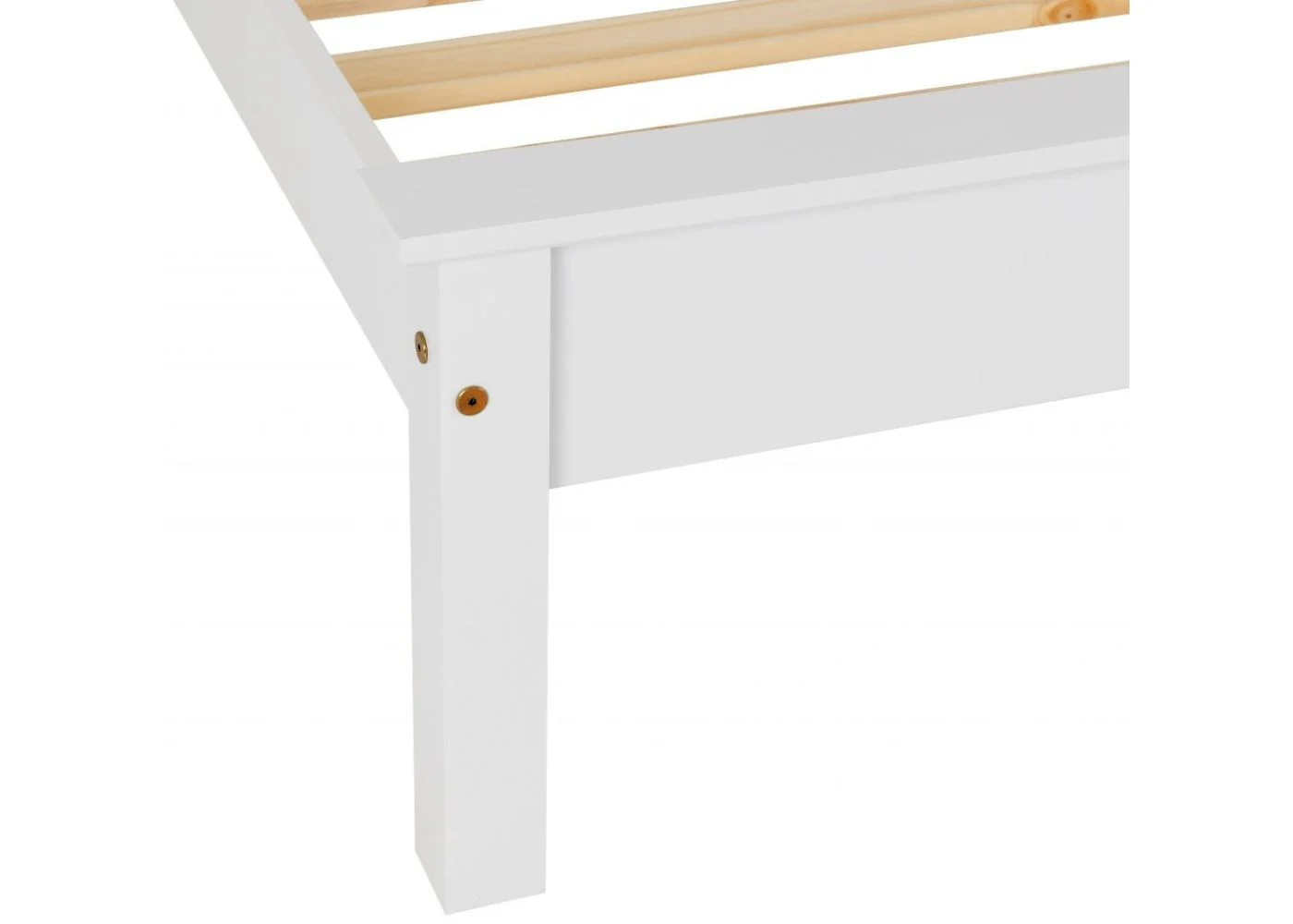 White Monaco Low End Bedframe by Wholesale - Image 4