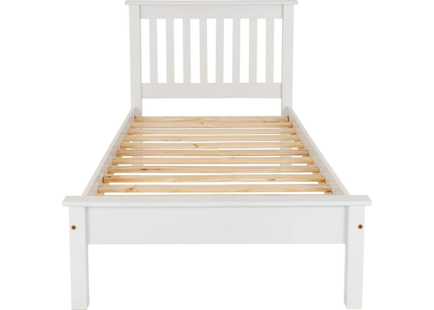 White Monaco Low End Bedframe by Wholesale - Image 5