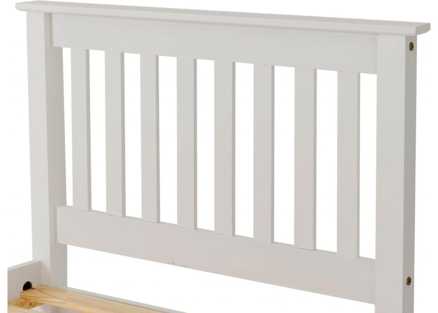 White Monaco Low End Bedframe by Wholesale - Image 6