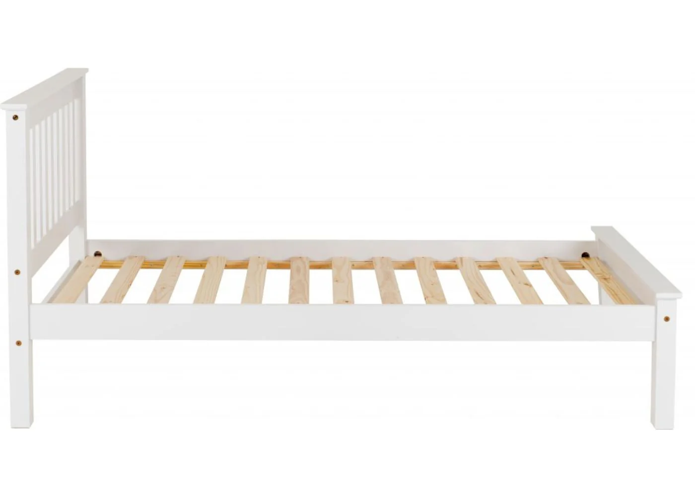 White Monaco Low End Bedframe by Wholesale - Image 7