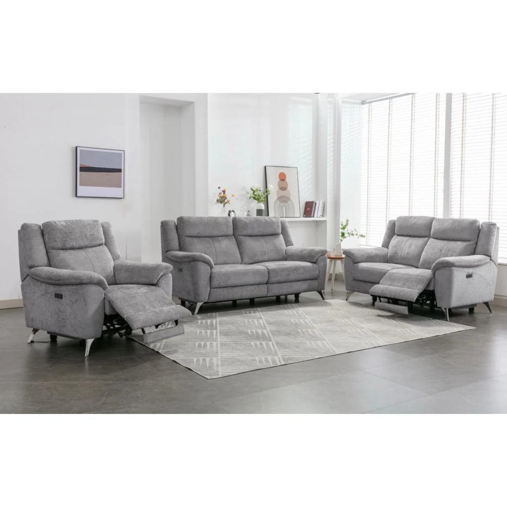 Monroe Ash Electric Reclining Sofa Range by Annaghmore