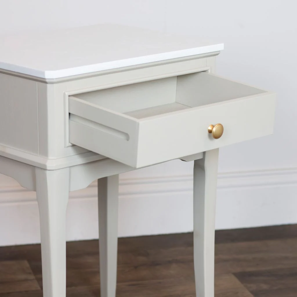 Monroe Stone 1 Drawer Accent Table by Tara Lane - Image 2