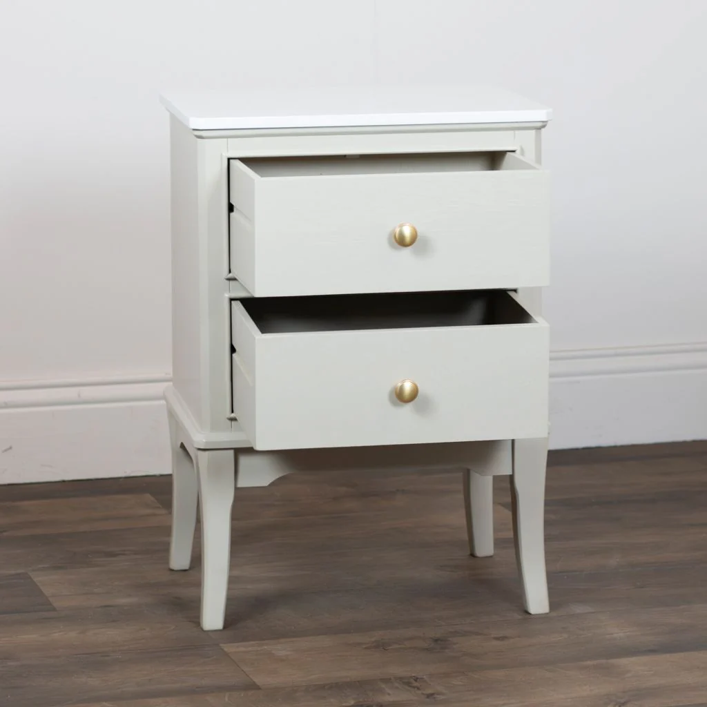 Monroe Stone 2 Drawer Accent Table by Tara Lane - Image 2