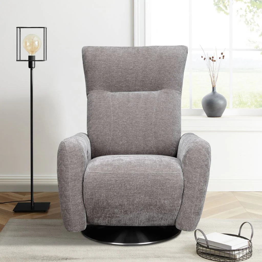 Monti Grey Fabric Electric Power Recliner by GIE - Image 2