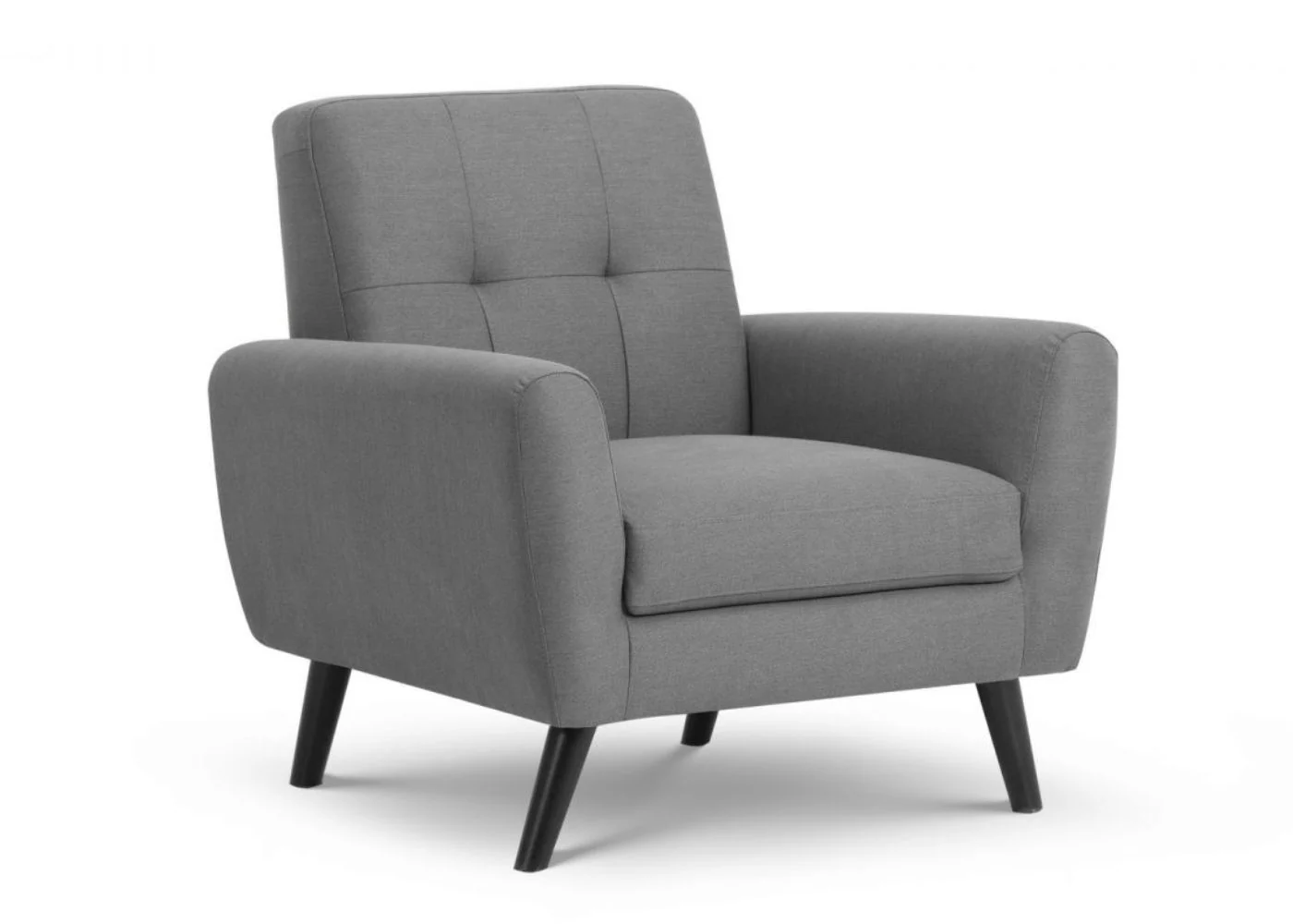 Monza Grey Compact Retro Sofa Range by Julian Bowen - Image 3