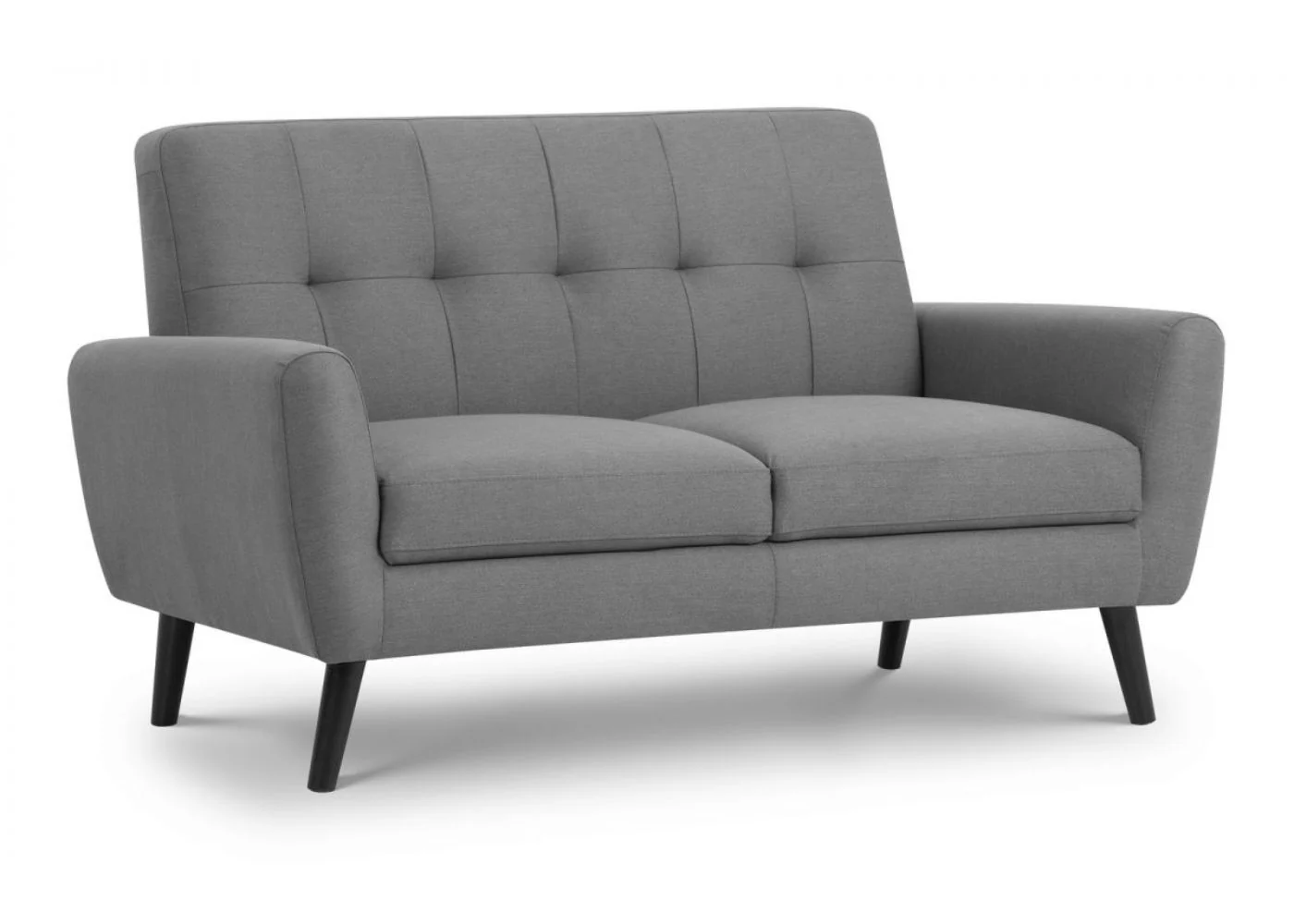 Monza Grey Compact Retro Sofa Range by Julian Bowen - Image 4