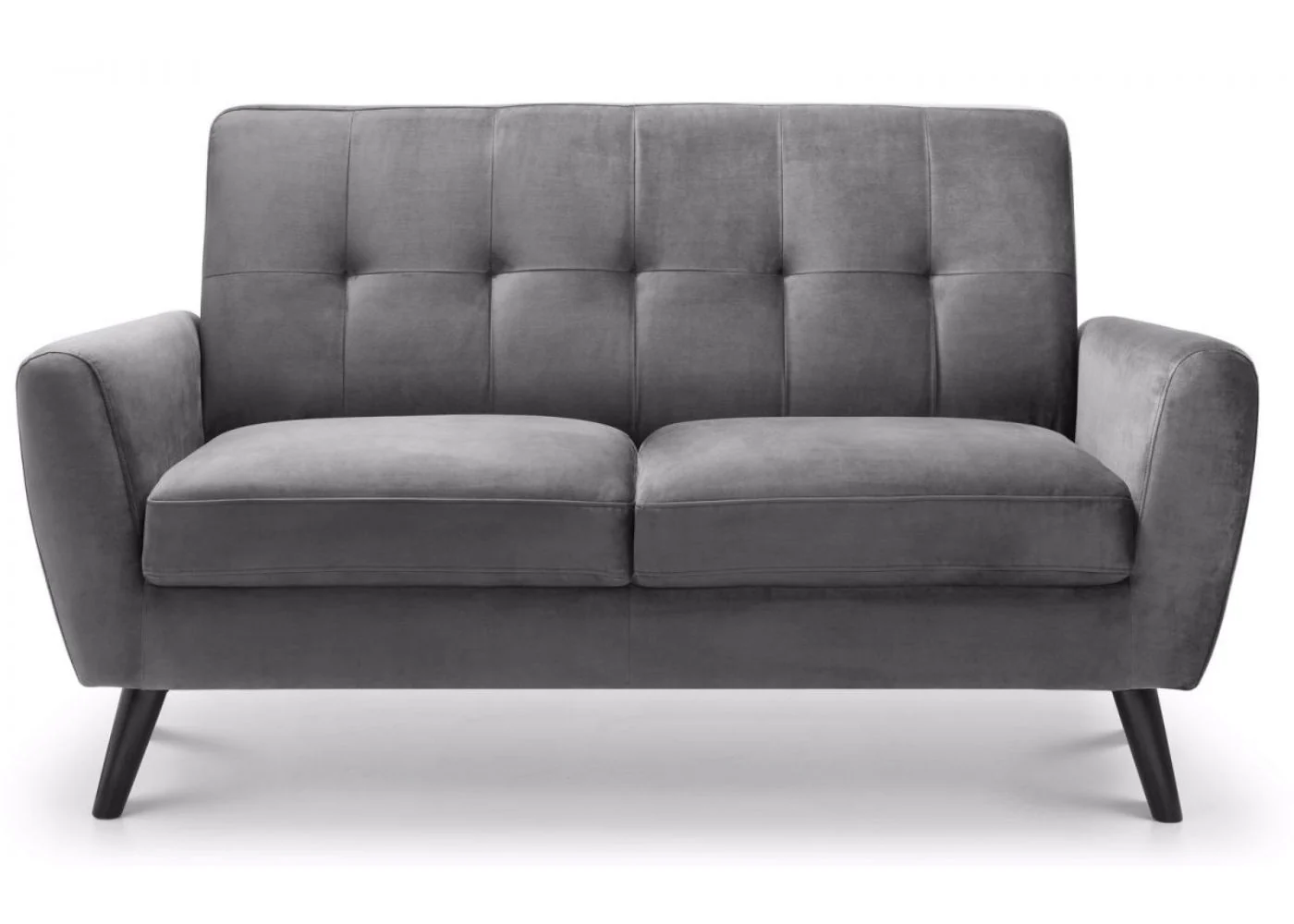 Monza Grey Velvet Sofa Range by Julian Bowen - Image 3