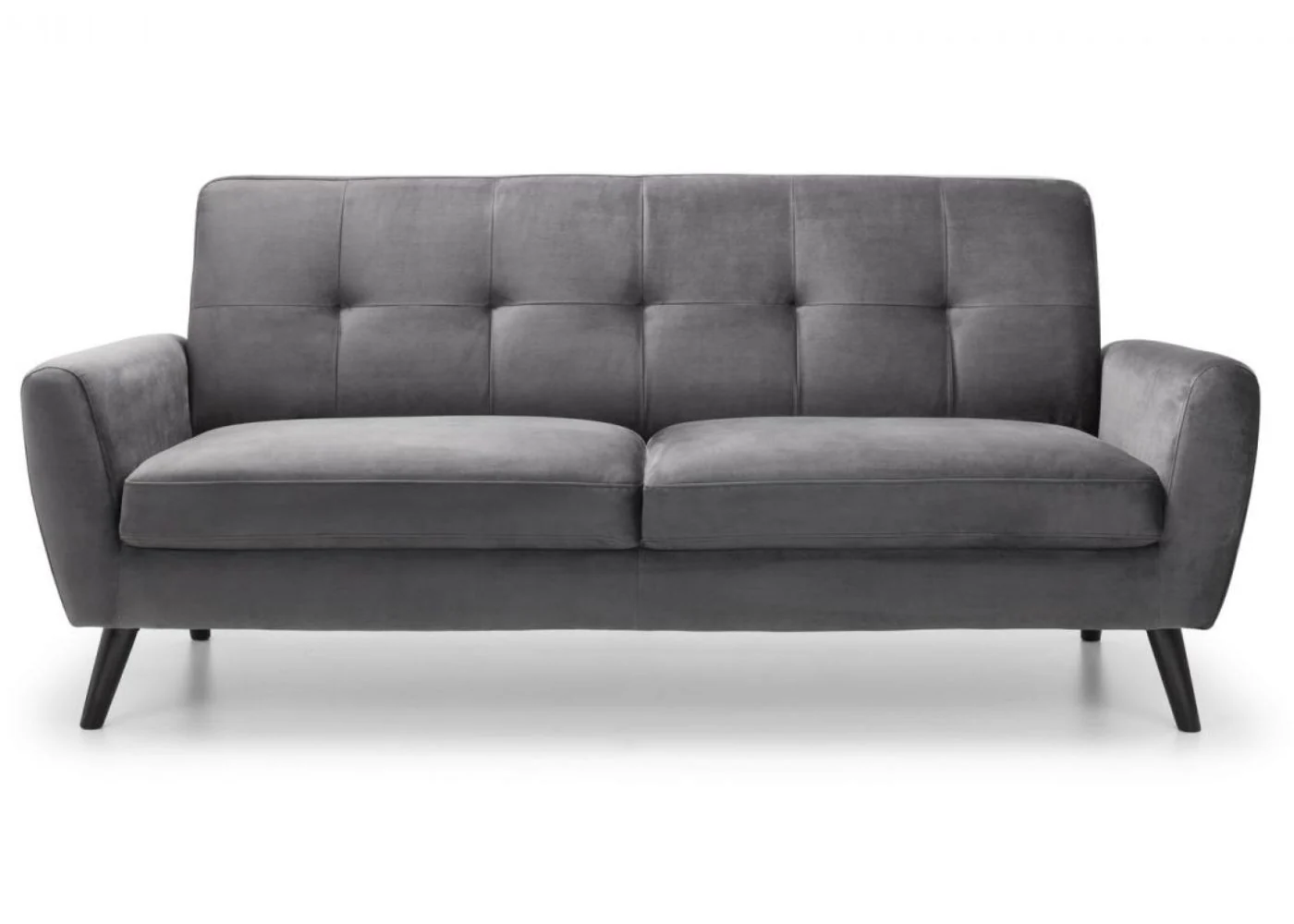 Monza Grey Velvet Sofa Range by Julian Bowen - Image 7