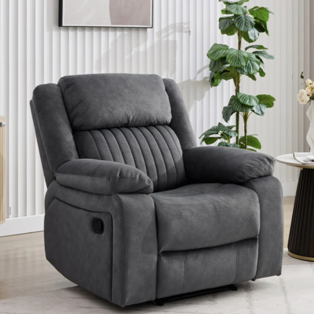 Morgan Slate Grey Reclining Sofa Range by Annaghmore - Image 2
