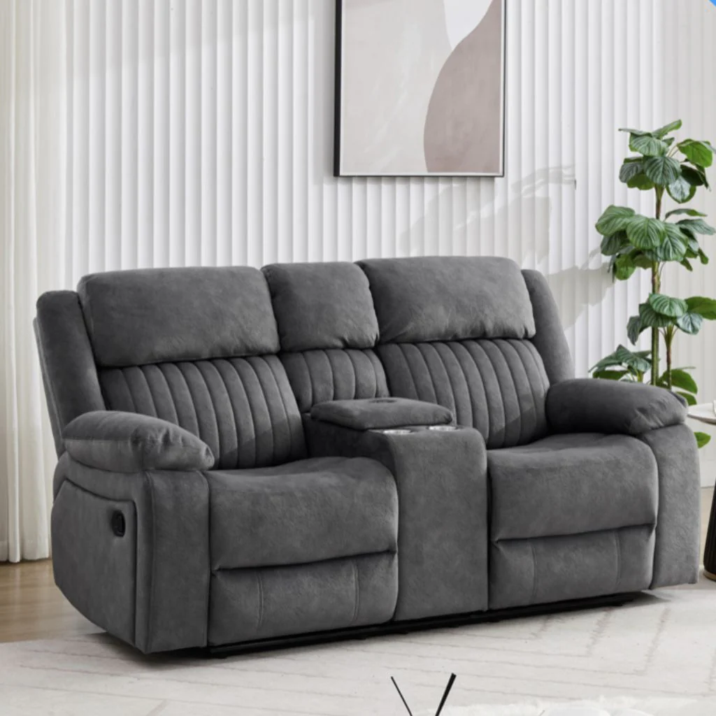 Morgan Slate Grey Reclining Sofa Range by Annaghmore - Image 3