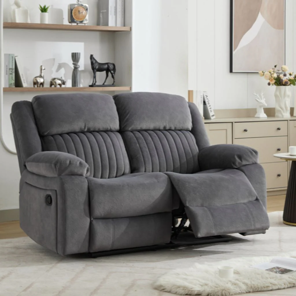 Morgan Slate Grey Reclining Sofa Range by Annaghmore - Image 4