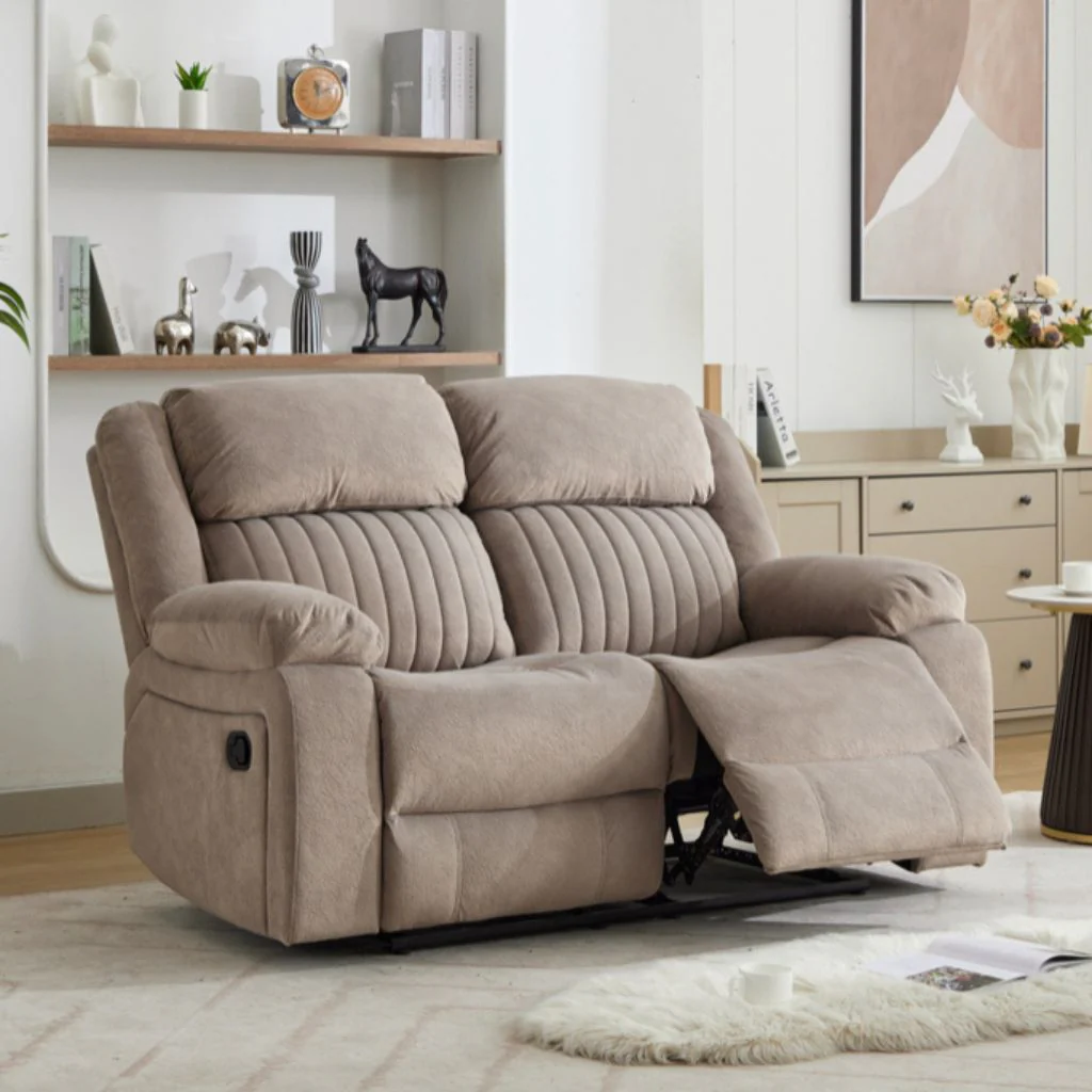 Morgan Taupe Reclining Sofa Range by Annaghmore - Image 5