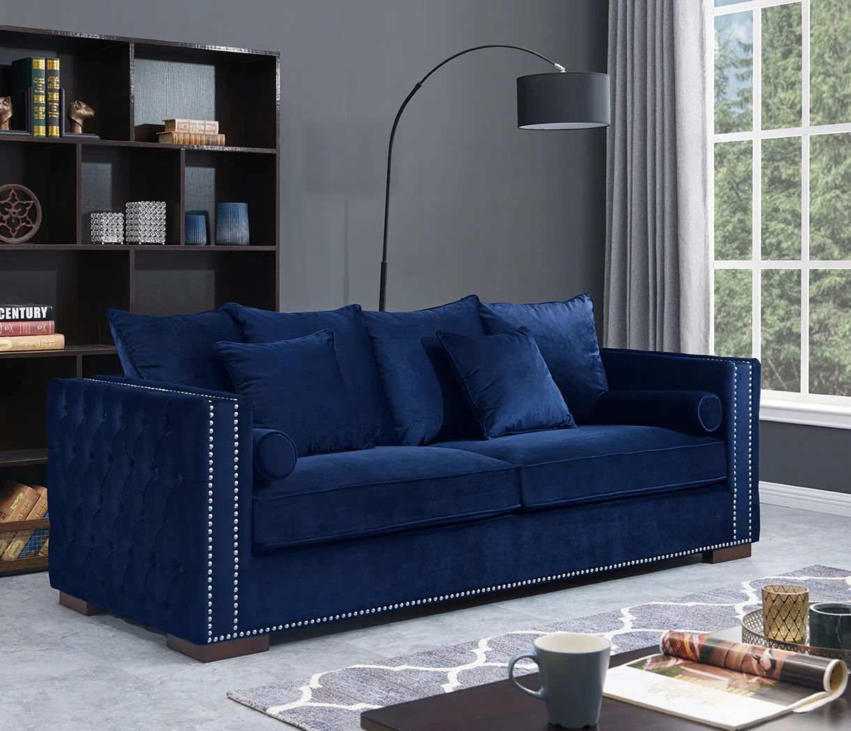 Moscow Royal Blue Sofa Range by Derrys - Image 2