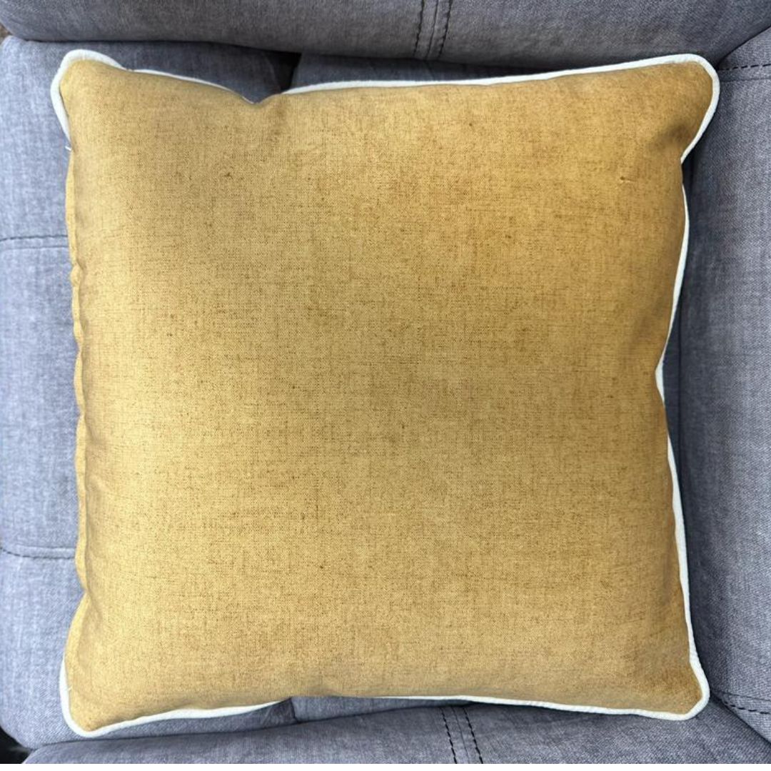 Mustard Floral Cushion - Image 3