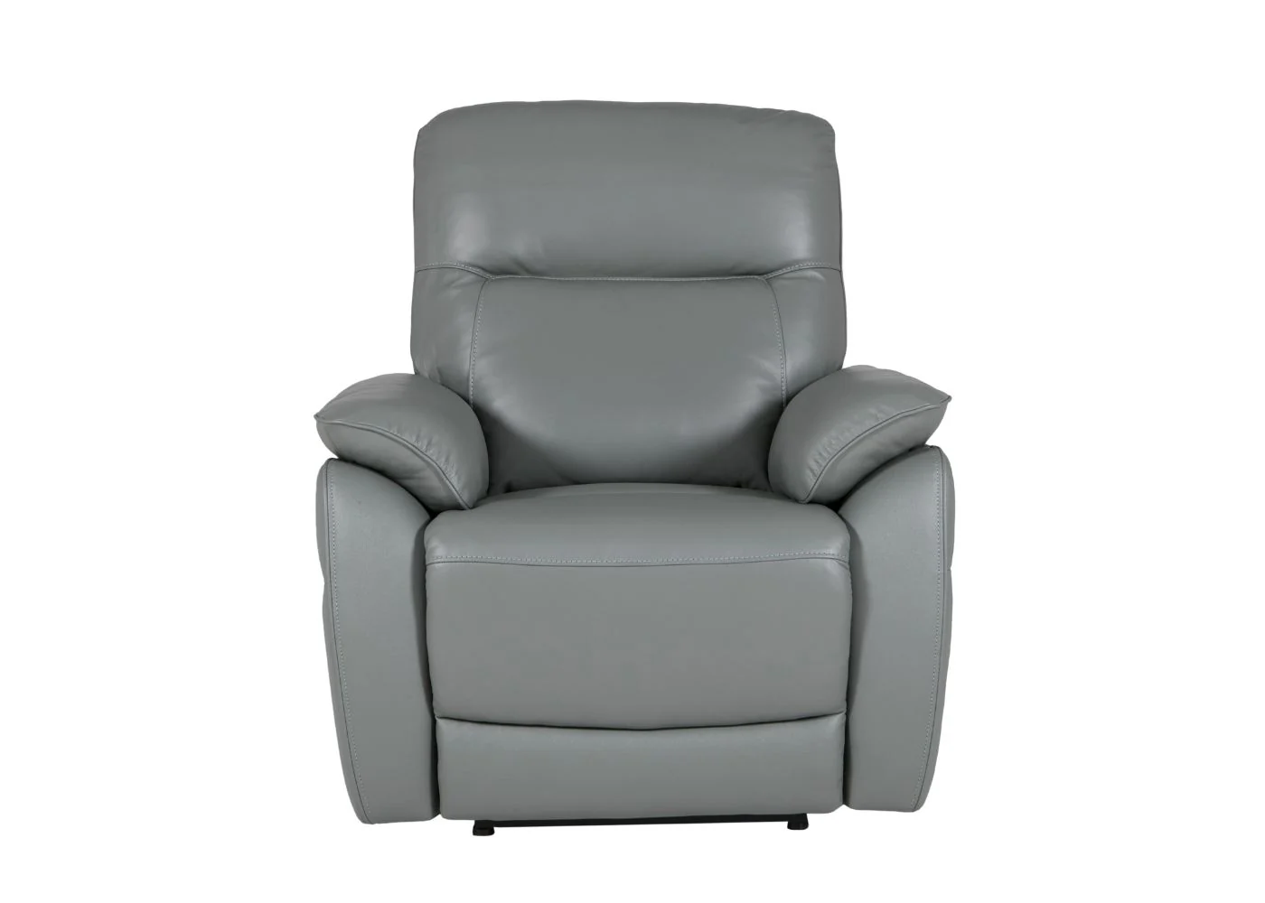 Nerano Full Leather Electric Reclining Sofa Range in Steel by Vida Living - Image 8