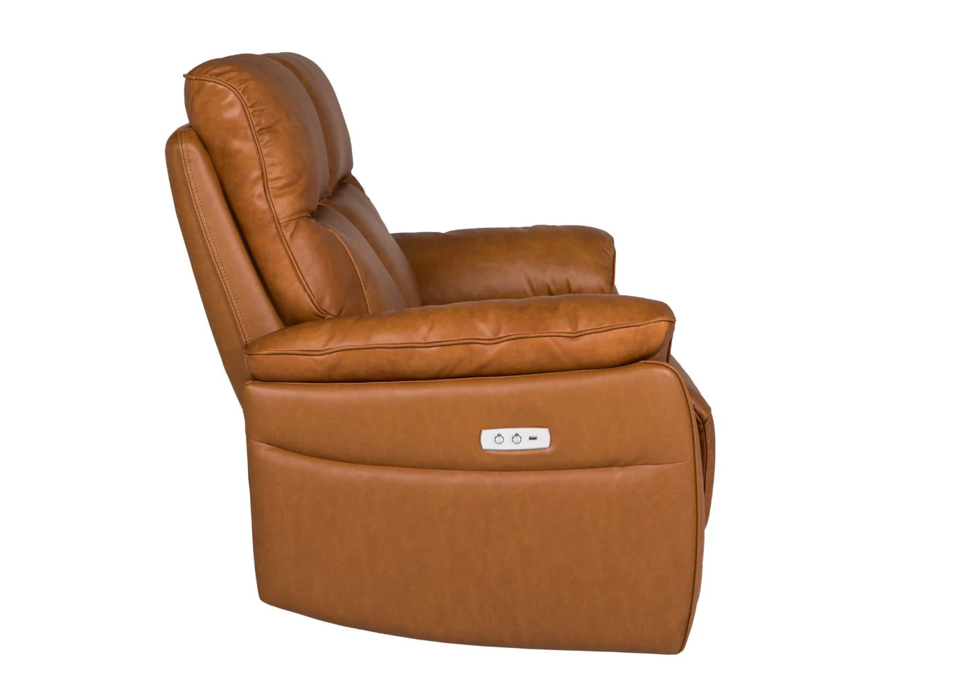 Nerano Full Leather Electric Reclining Sofa Range in Tan by Vida Living - Image 8