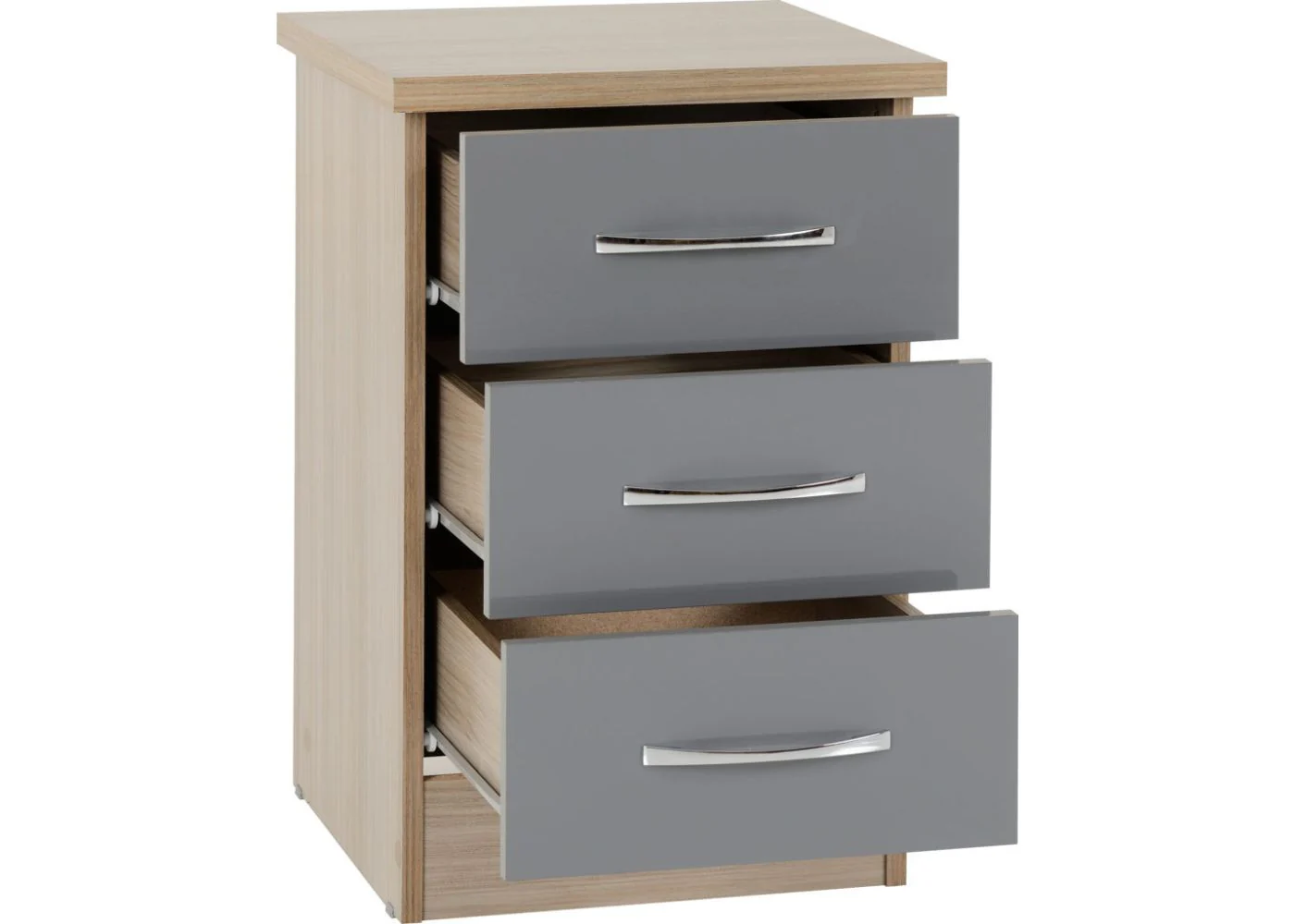 Nevada Grey Gloss 4 Piece Bedroom Furniture Set inc. 6-Drawer Chest by Wholesale Beds & Furniture - Image 8