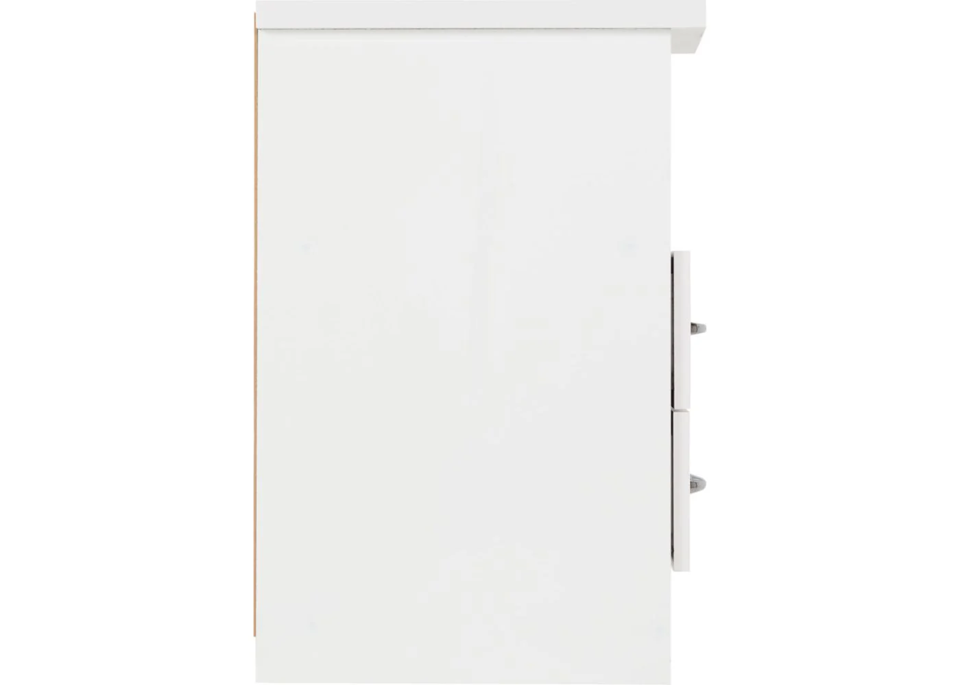 Nevada White Gloss 2-Drawer Bedside by Wholesale Beds & Furniture - Image 5