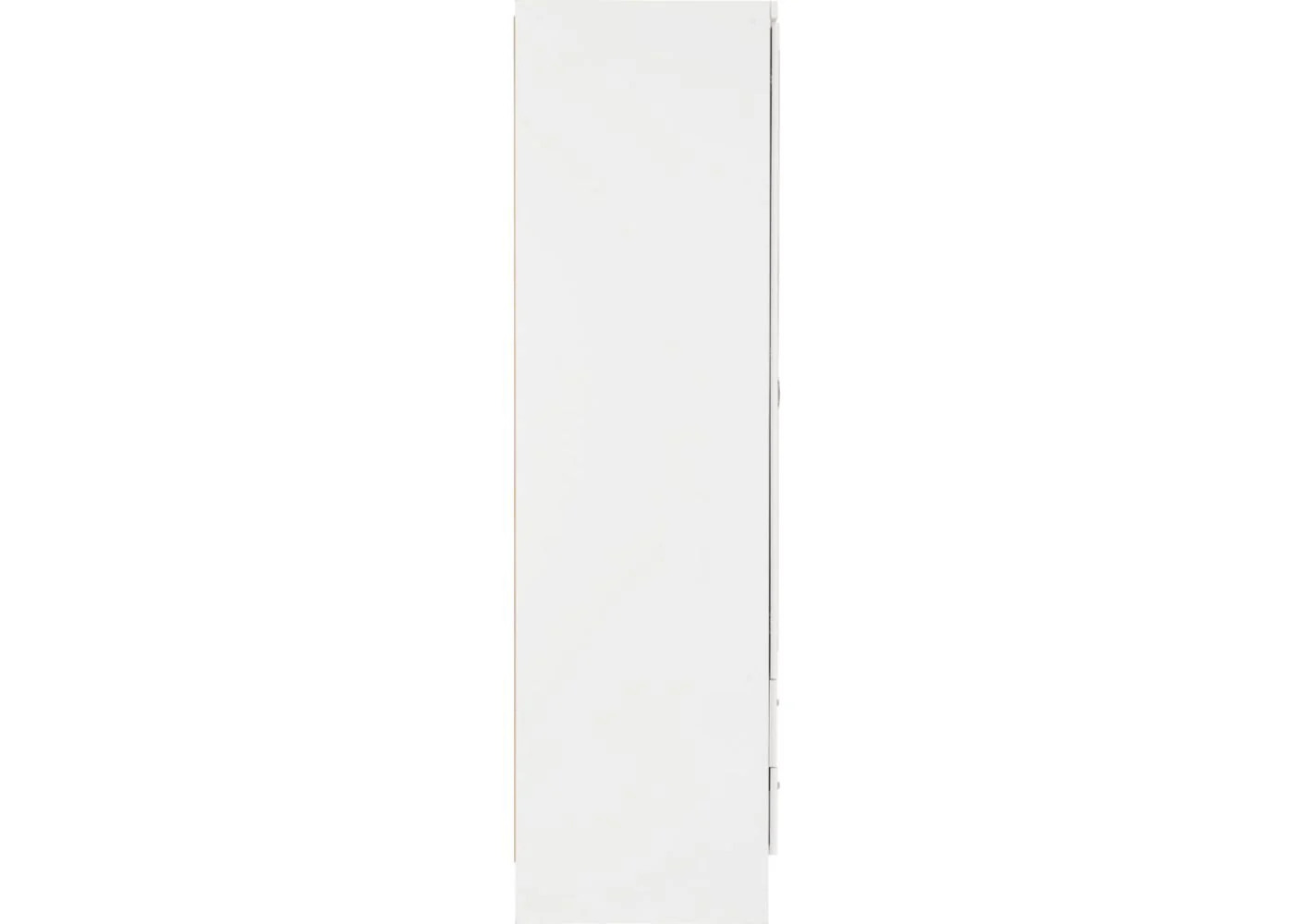 Nevada White Gloss 3-Door 2-Drawer Mirrored Wardrobe by Wholesale Beds & Furniture - Image 5