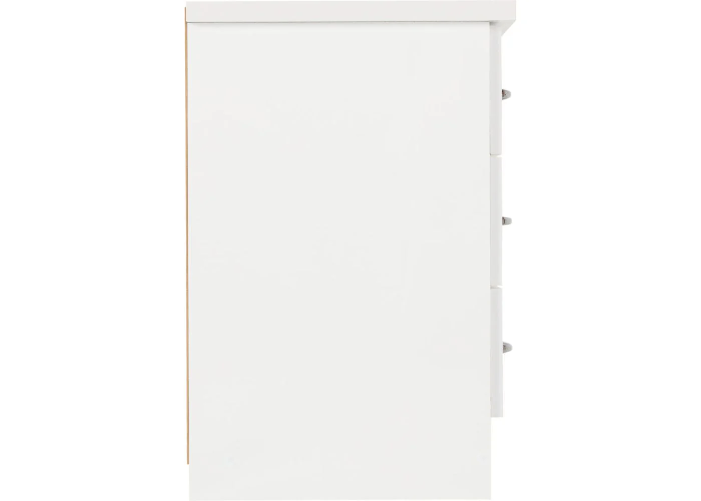 Wholesale Nevada White Gloss 3-Drawer Bedside - High-Quality Bedroom Furniture - Image 5