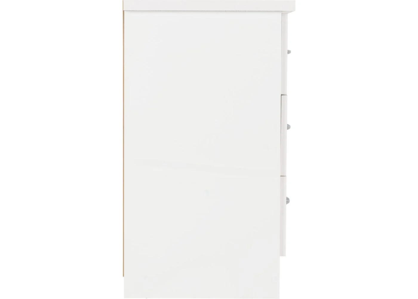 Nevada White Gloss 3-Drawer Chest by Wholesale Beds & Furniture - Image 6