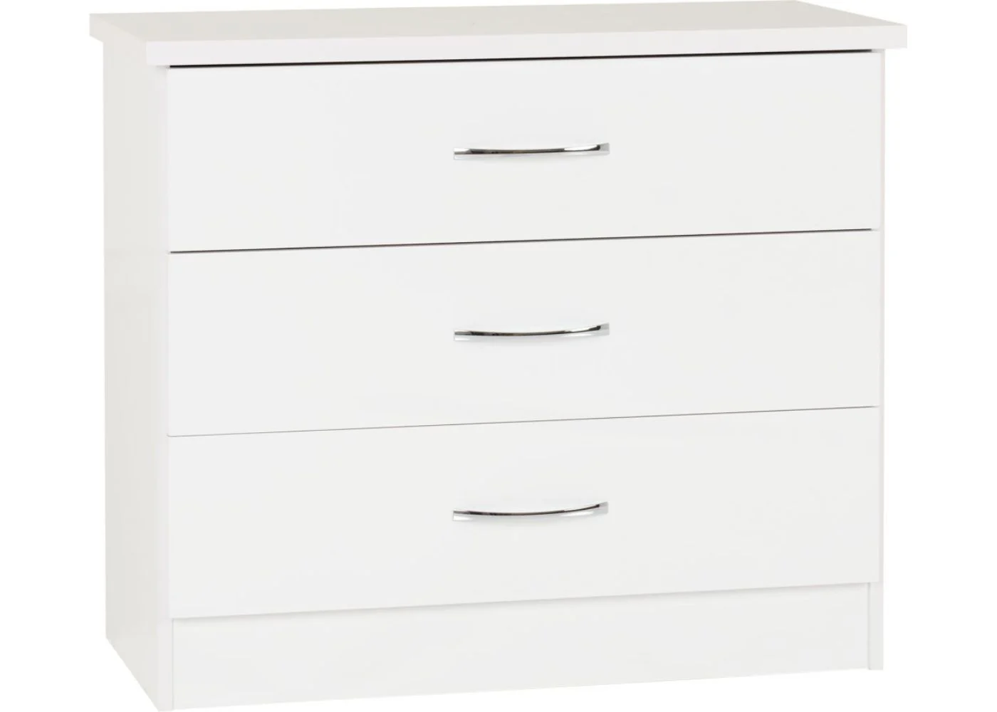Nevada White Gloss 3 Piece Bedroom Furniture Set inc. 3-Drawer Chest by Wholesale Beds & Furniture - Image 10
