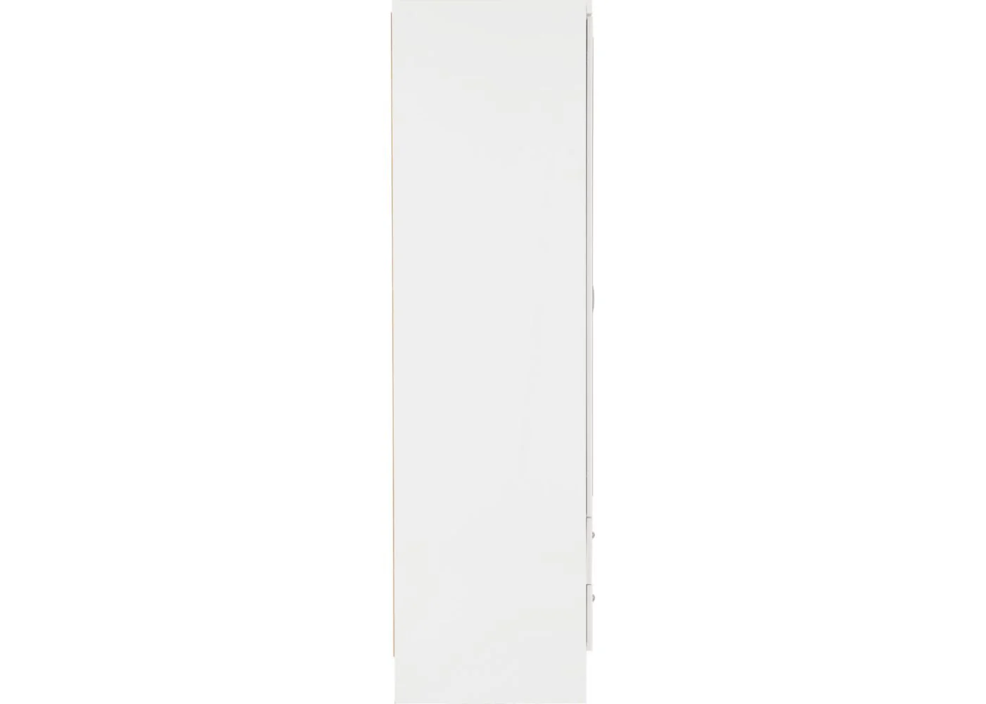 Nevada White Gloss 4-Door 2-Drawer Mirrored Wardrobe by Wholesale Beds & Furniture - Image 5