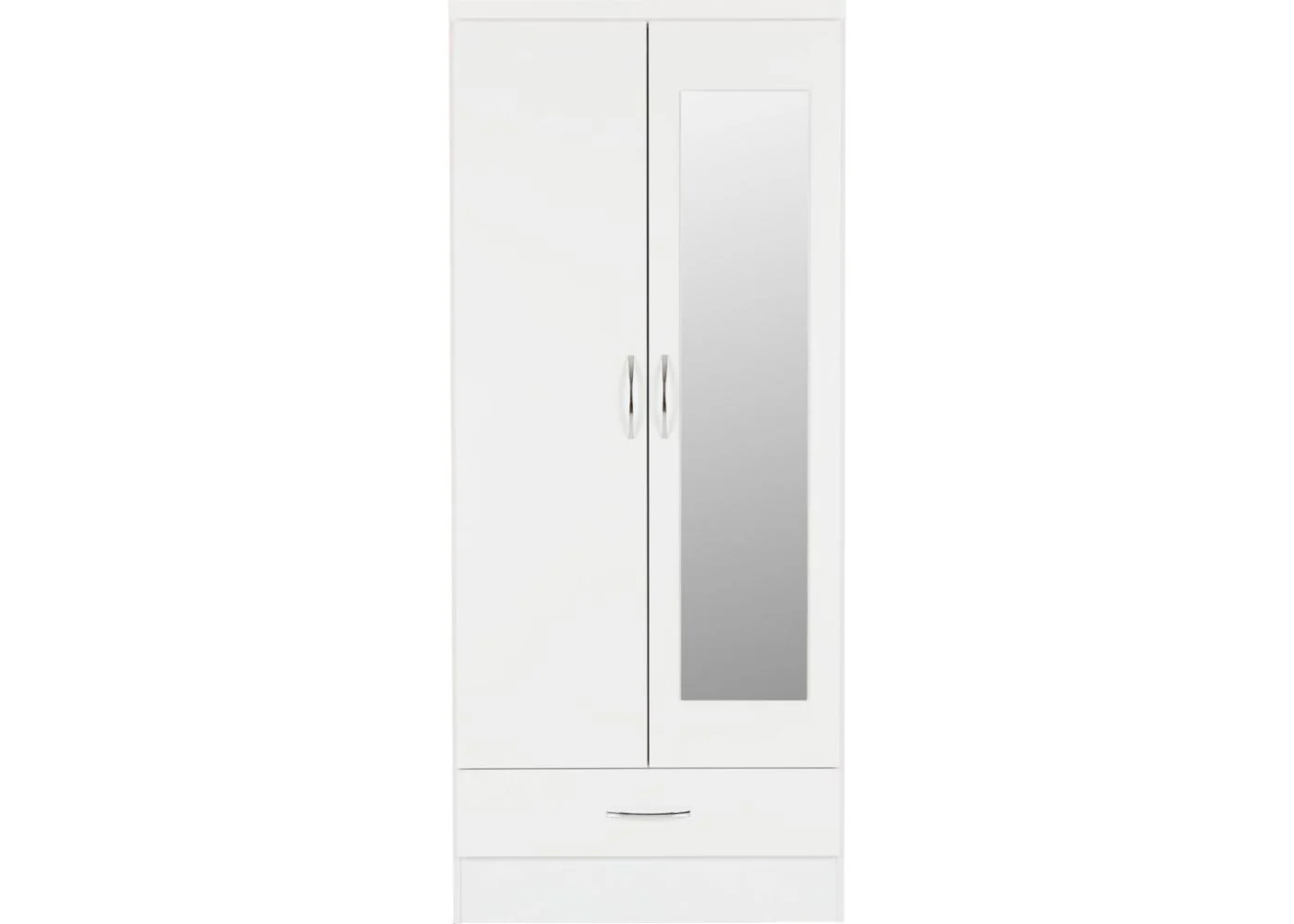 Nevada White Gloss 4 Piece Bedroom Furniture Set inc. 6-Drawer Chest by Wholesale Beds & Furniture - Image 3