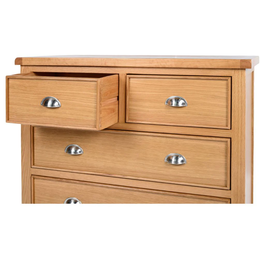 Newbury Light Oak 6 Drawer Chest by Honey B - Image 3