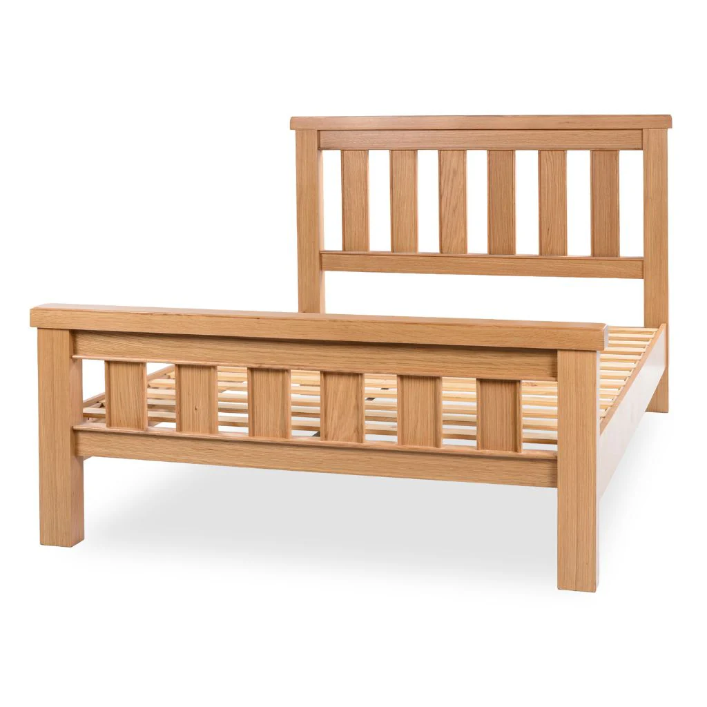 Newbury Light Oak Bedframe Range by Honey B - Image 2