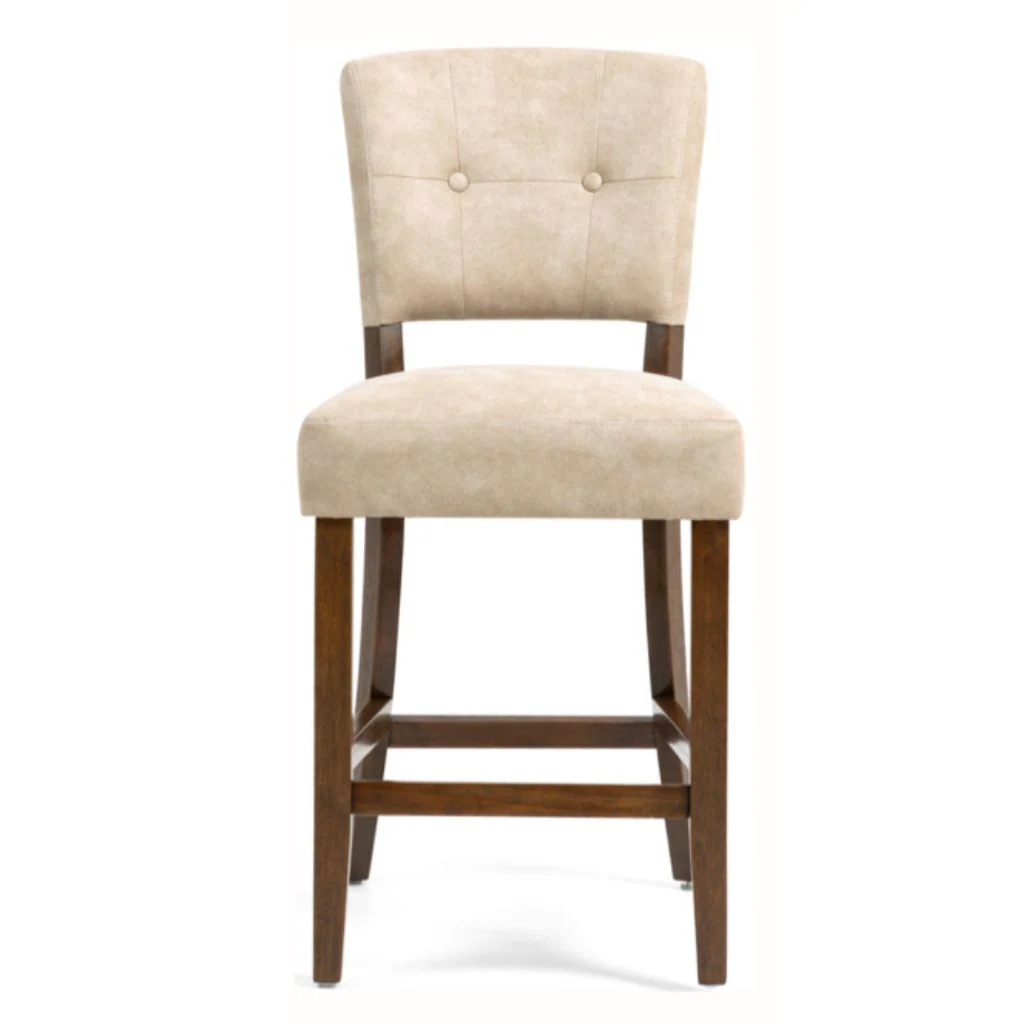 Oakridge Beige Bison Fabric Counter Stool by Annaghmore