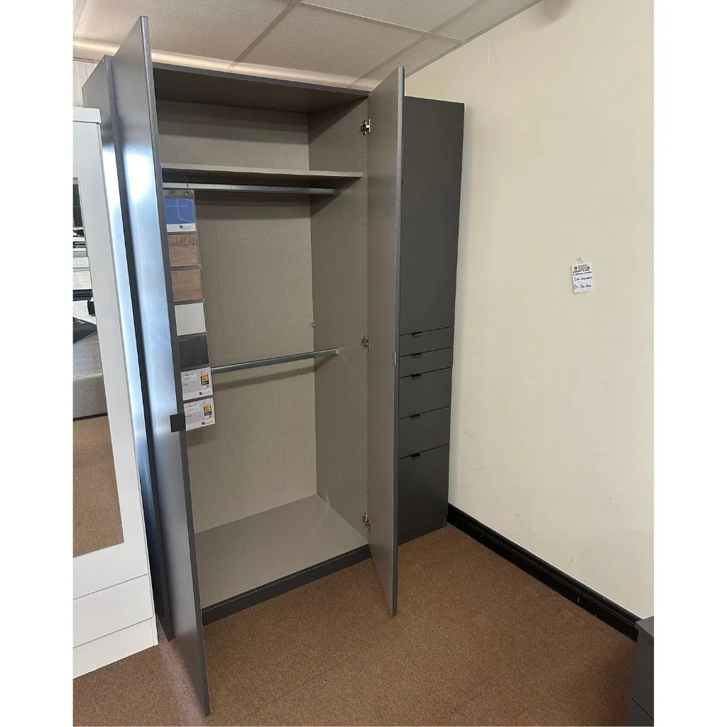 Ontario Metallic Grey Wardrobe Range by Rauch - Image 4