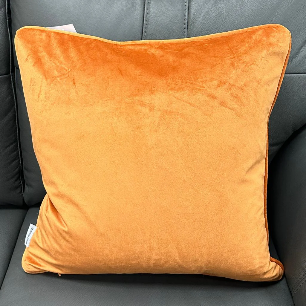 Orange Abstract Cushion - Image 2