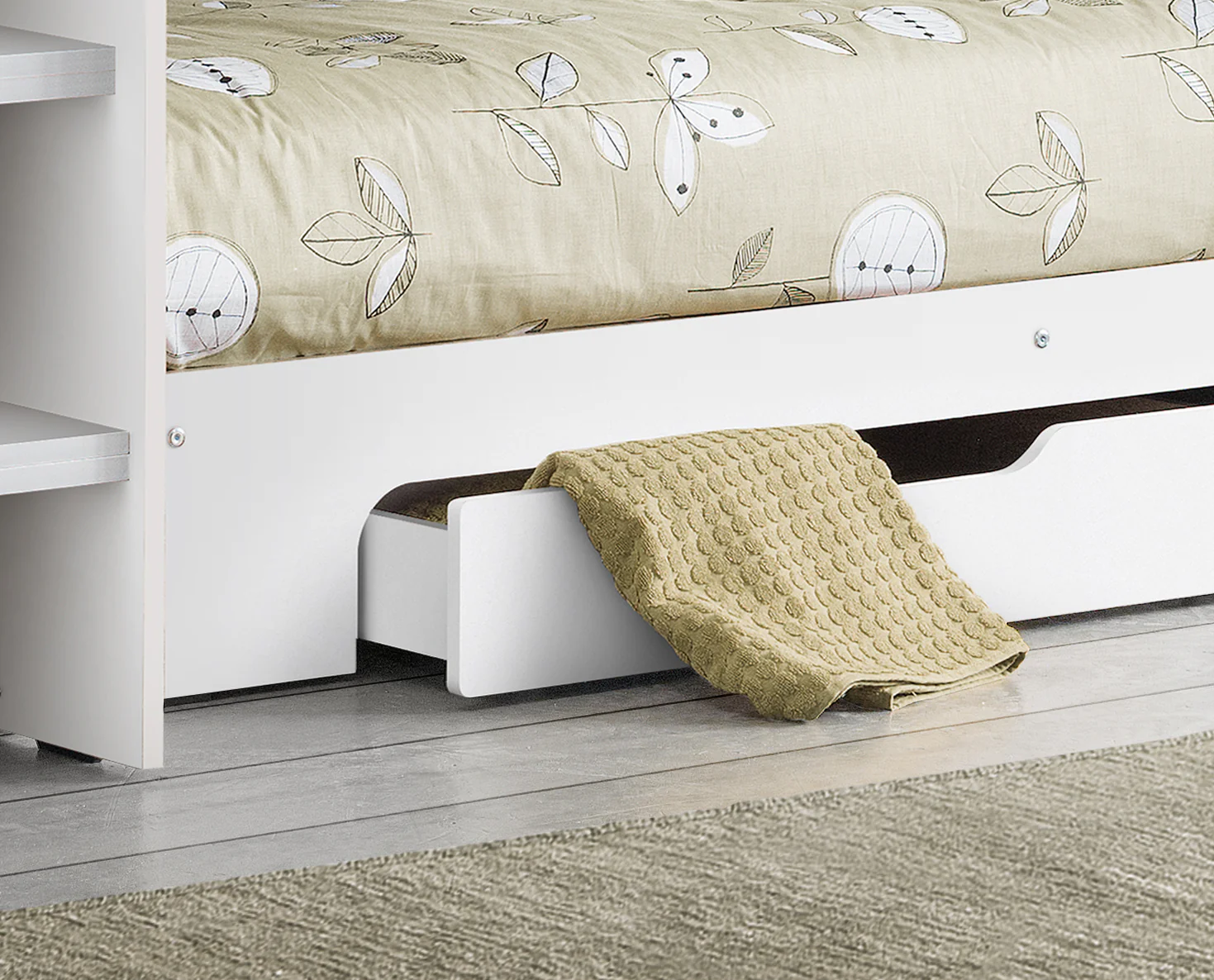 Orion White Bunk Bed by Julian Bowen - Image 3