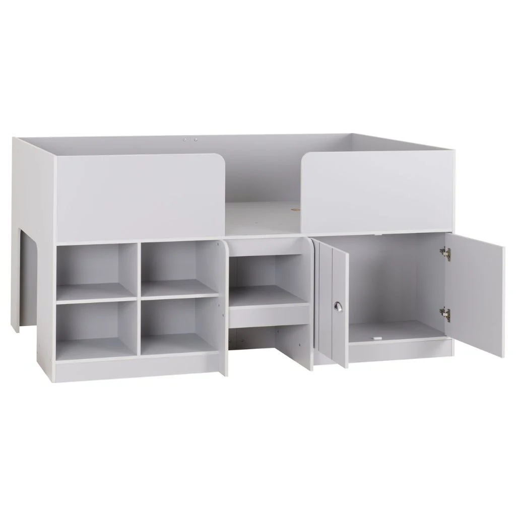 Orlando Low Sleeper Bed in Dove Grey by Wholesale Beds - Image 2