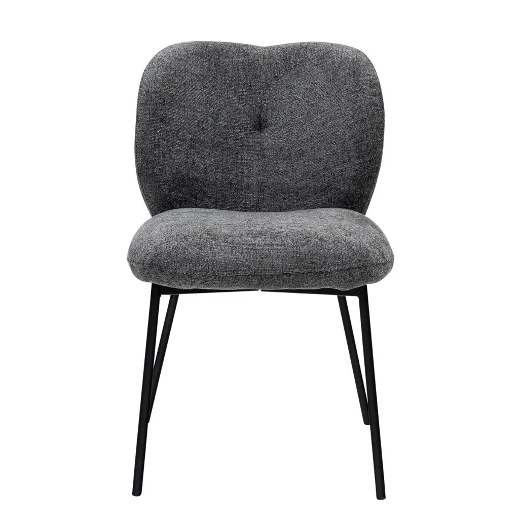 Orta Grey Fabric Dining Chair - Image 2