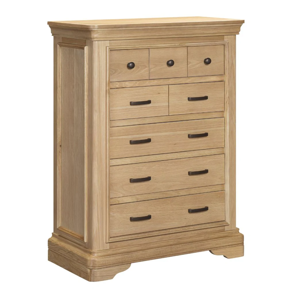 Oslo Light Oak 8 Drawer Chest by Honey B