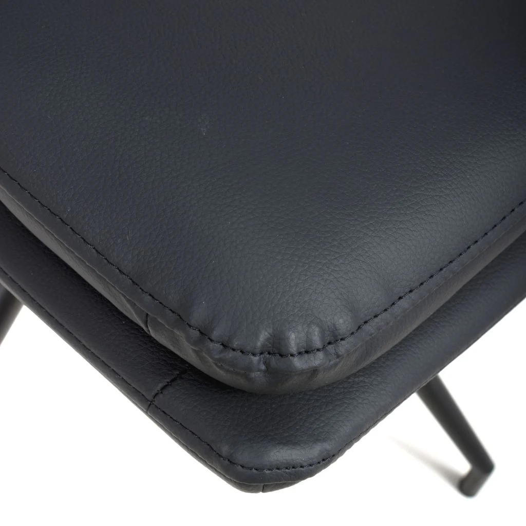 Pair of Nobo Black PU Swivel Dining Chairs - Image 6