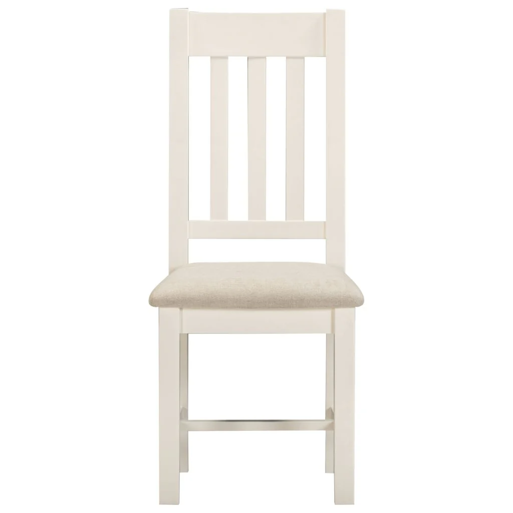 Pair of Windsor Ivory Slatted Dining Chairs by Wholesale - Image 2