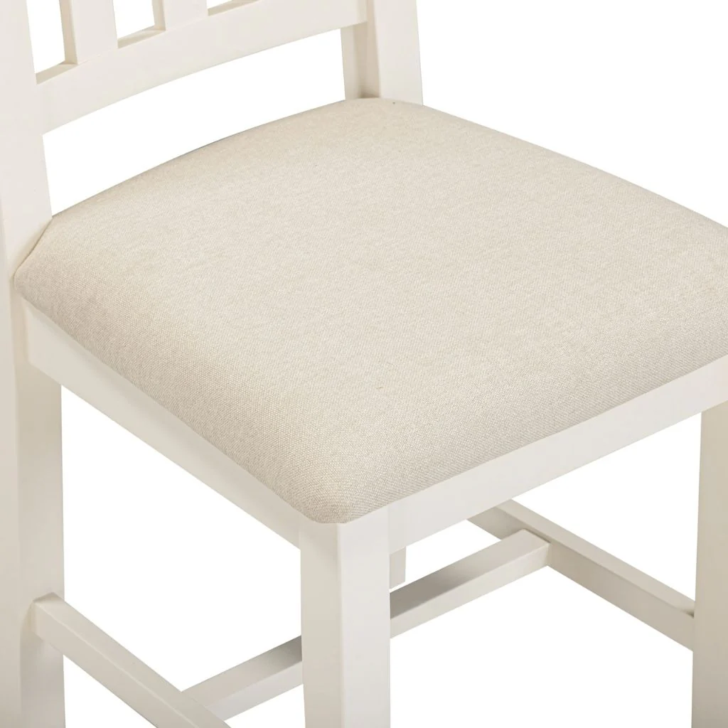 Pair of Windsor Ivory Slatted Dining Chairs by Wholesale - Image 5