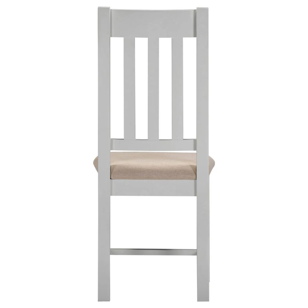 Pair of Windsor Pebble Grey Slatted Dining Chairs by Wholesale - Image 2