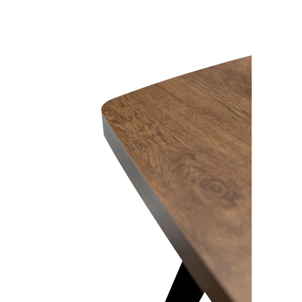 Panni 1.2m Dark Oak Dining Table - Image 3