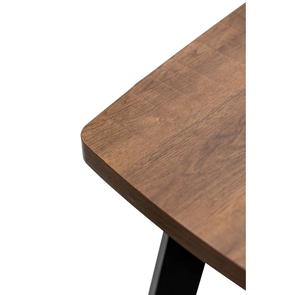 Panni 1.6m Dark Oak Dining Table - Image 2