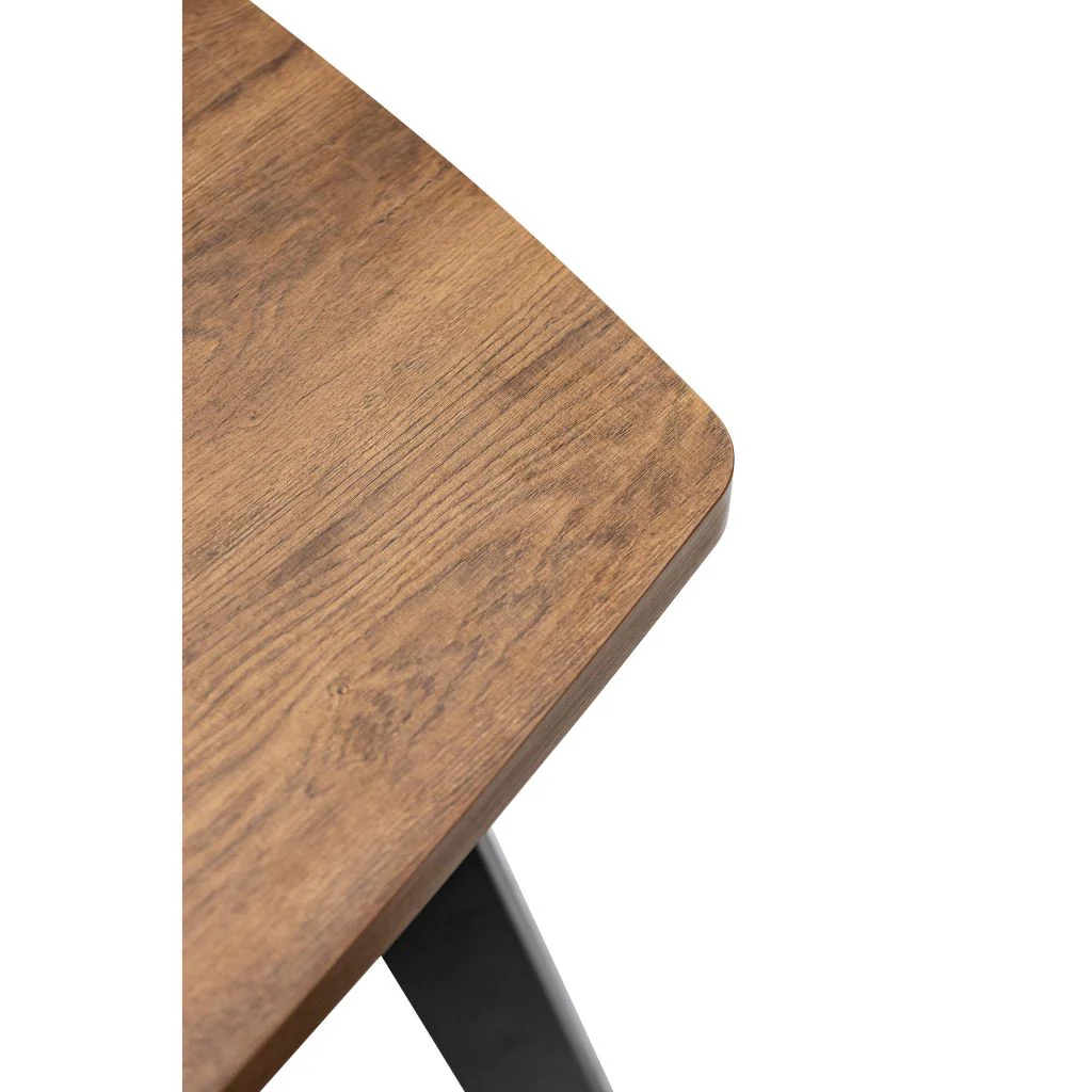 Panni 1.6m Dark Oak Dining Table - Image 3