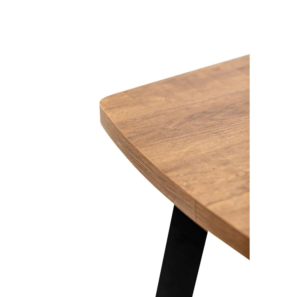 Panni 1.6m Dark Oak Dining Table - Image 4