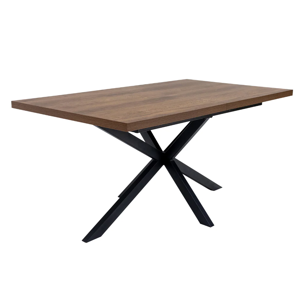 Panni 1.6m Dark Oak Extending Dining Table - Image 2